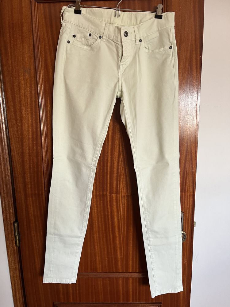 Calças brancas slim fit Pepe Jeans W28 L32