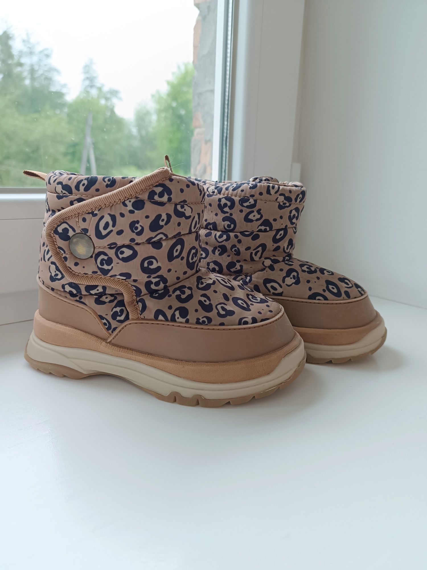 Дитячі теплі чобітки (черевики) Zara 25, 16см