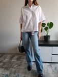 КРУТА ЦІНА джинси full length Zara джинсы Зара прямые широкие голубые