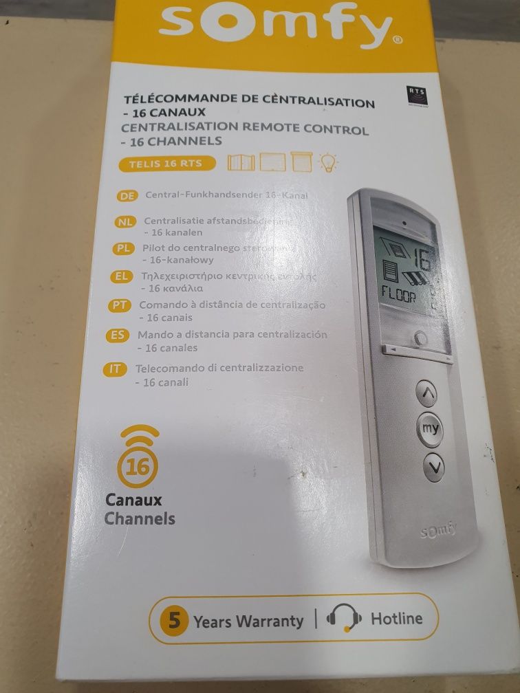 Controlo remoto telis 16 rts pure -SOMFY