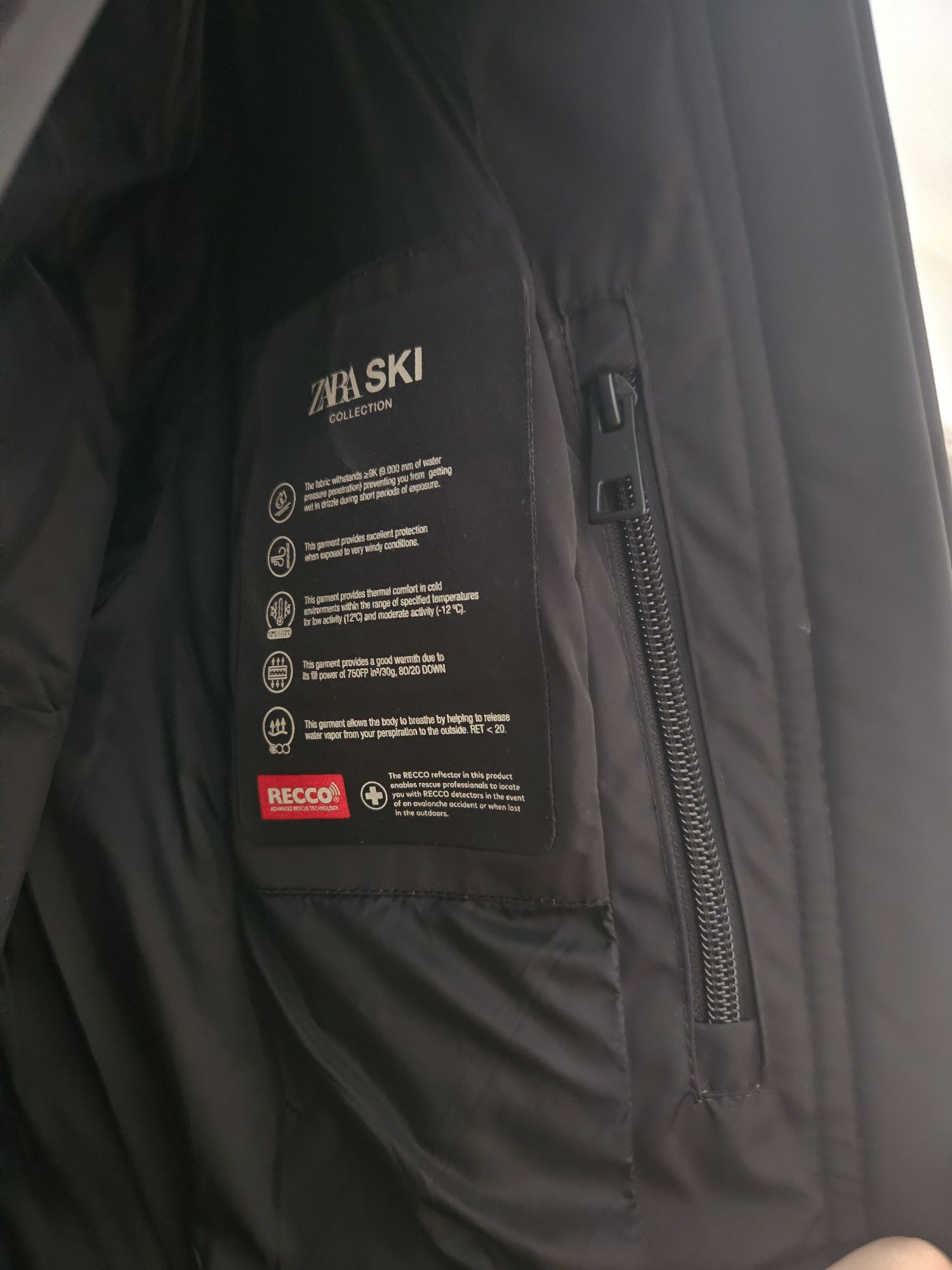 Kombinezon narciarski ZARA ski XS 34 czarny recco