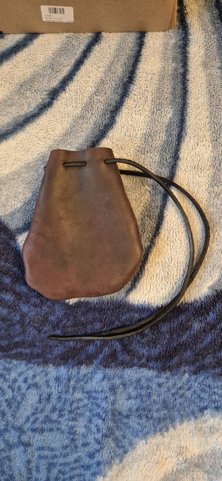 Sakiewka skórzana cosplay rekwizyt RPG (A)