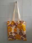 Tote bag/saco de pano de algodão personalizado com tecido vintage