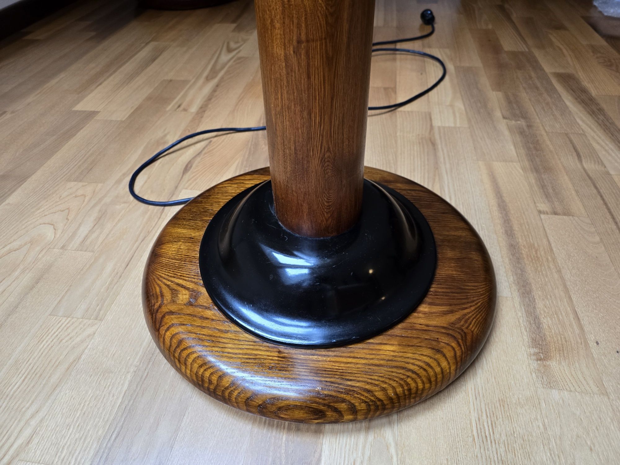 Lampa stojąca art deco z oryginalnym abażurem