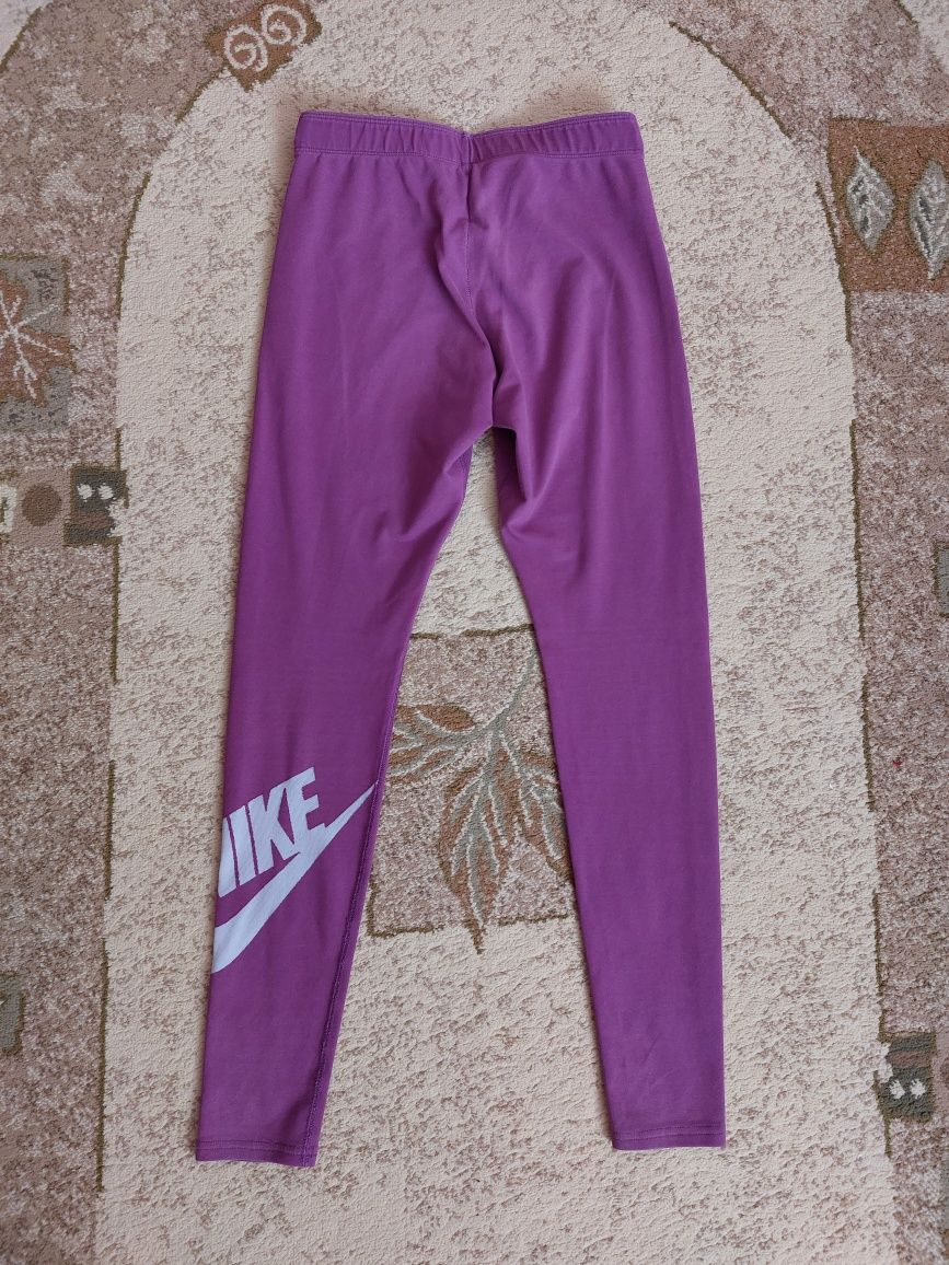 Spodnie legginsy Nike S sportowe fioletowe