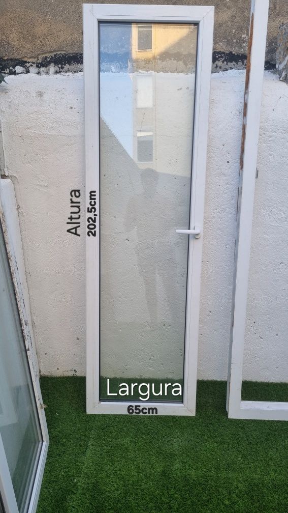 2 Janelas/porta PVC | isolamento termico/acustico