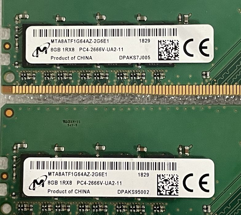 Pamiec Ram 16GB DDR4 2666MHz MTA8ATF1G64AZ-2G6E1
