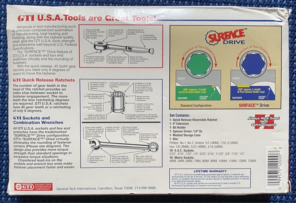 GTI 32 piece socket set (набір інструментів)