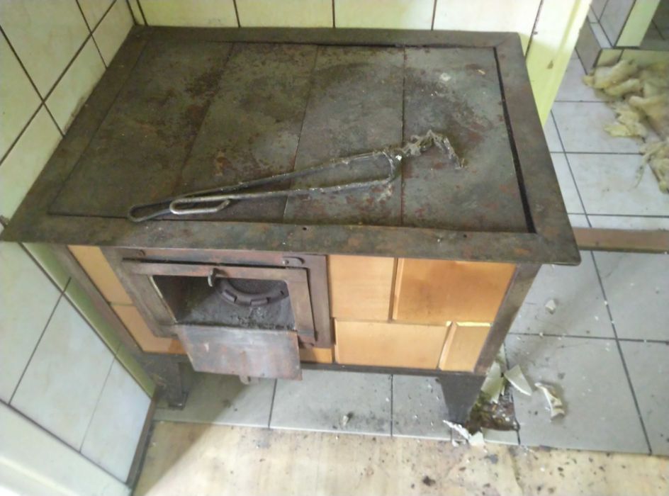 stary piecyk węglowy - koza