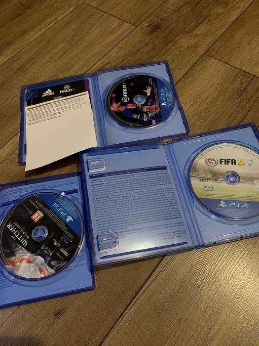 Gry PS4 - Fifa 15, Fifa21 , Wiedźmin 3