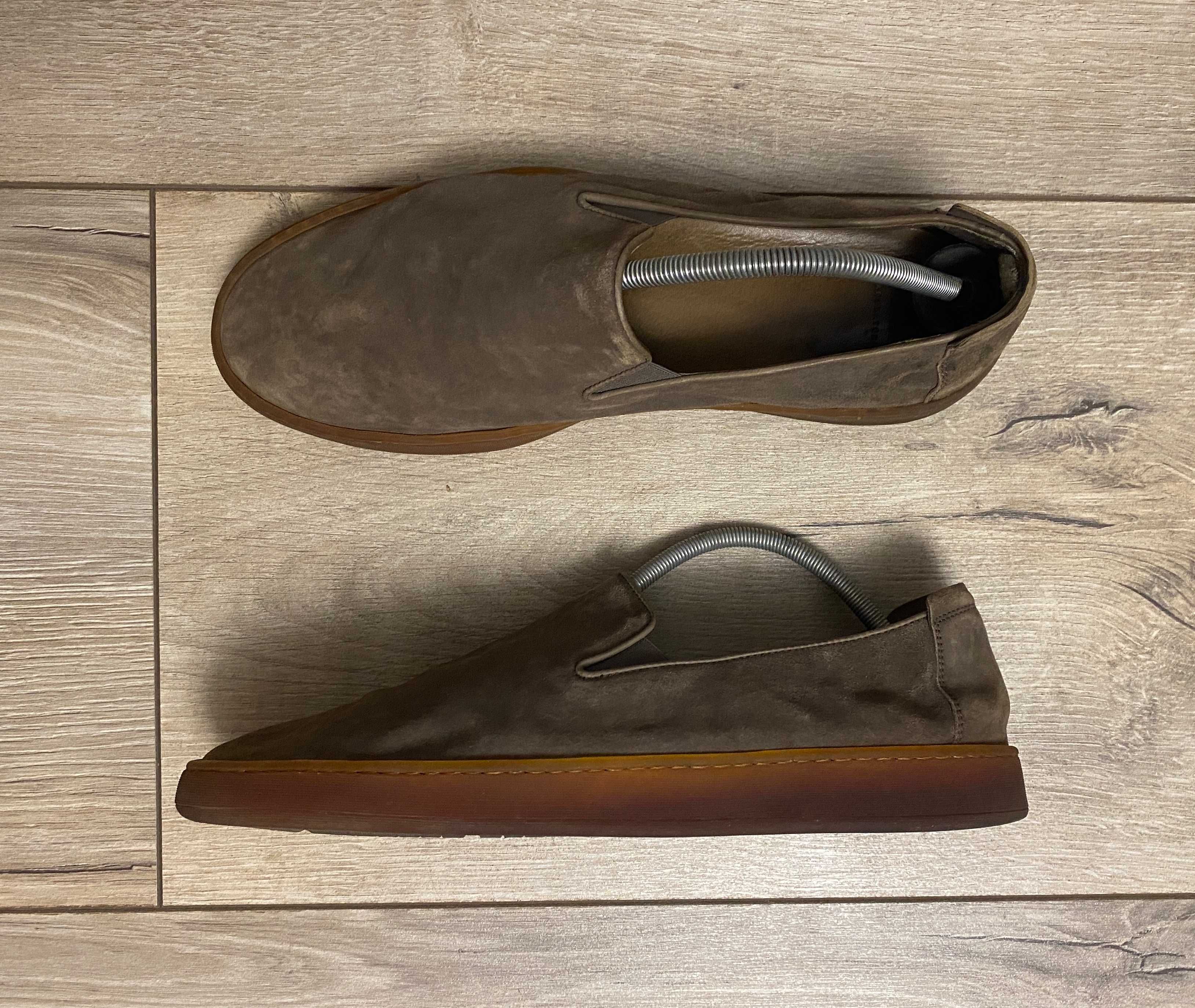 Мокасины слипоны Officine Creative - Key Suede Slip-On Sneakers