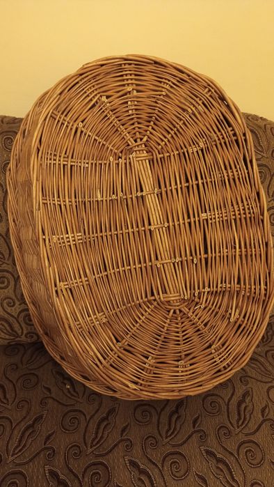 Duży kosz wiklinowy, legowisko, dla psa dla kota