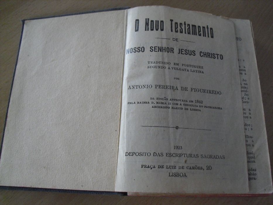 Novo Testamento - Ed. 1923 - portes incluídos