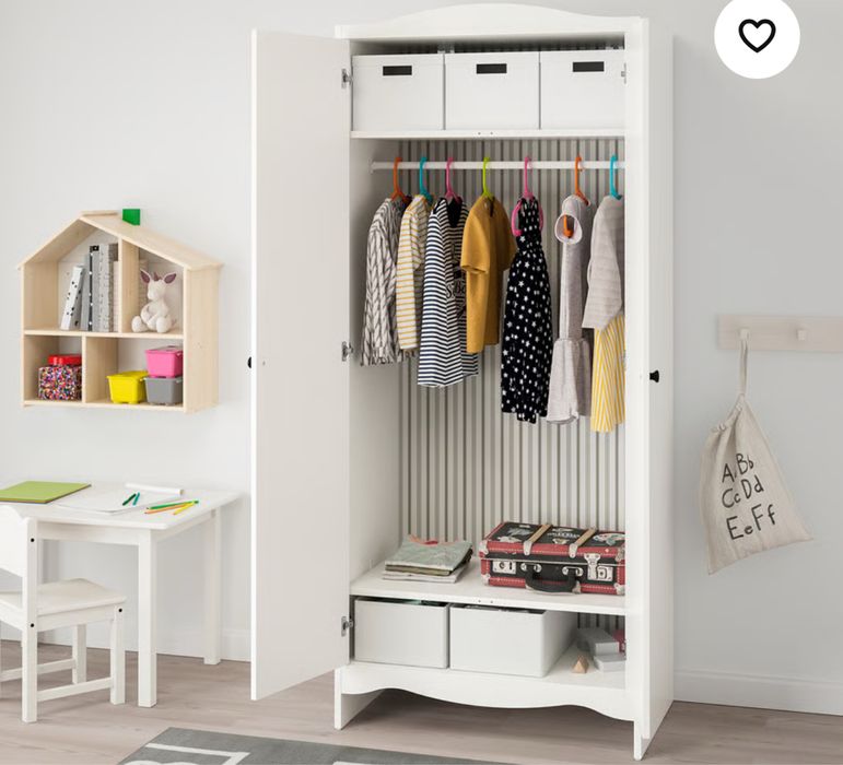 Szafa dziecieca ikea smagora biala mala szafa dla dziewczynki chlopca