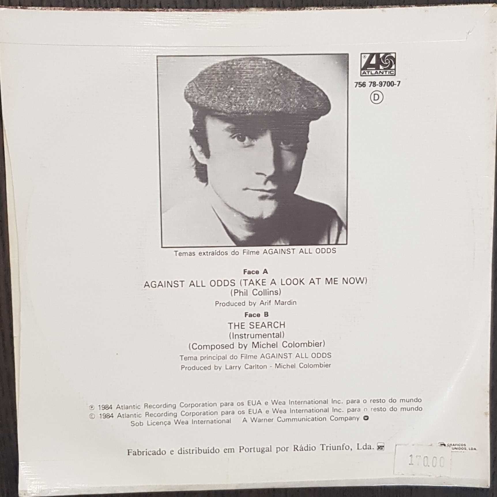 Vinil Single - Phil Collins - Against All Odds