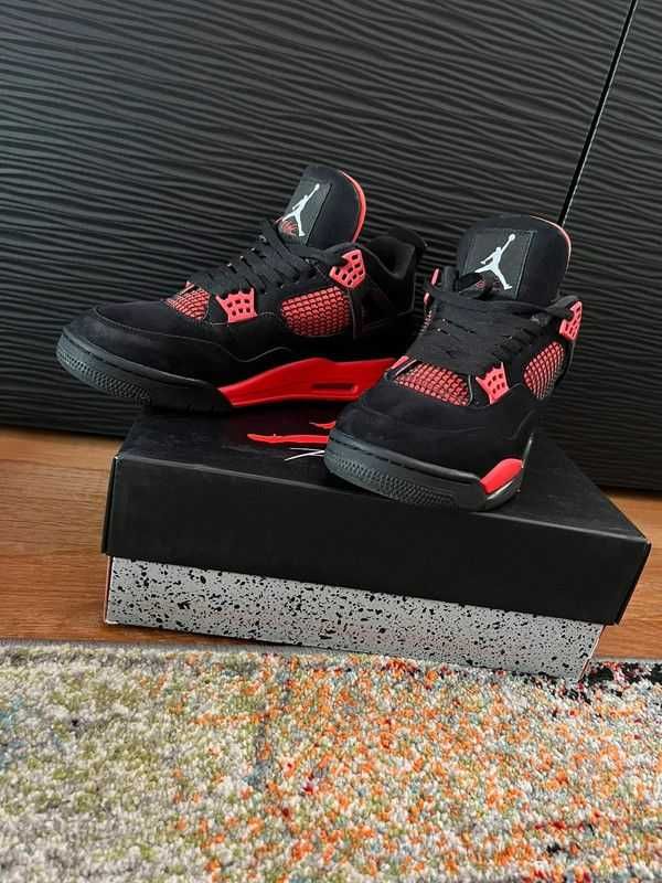 Nike Air Jordan 4 Retro Red Thunder Eu 43