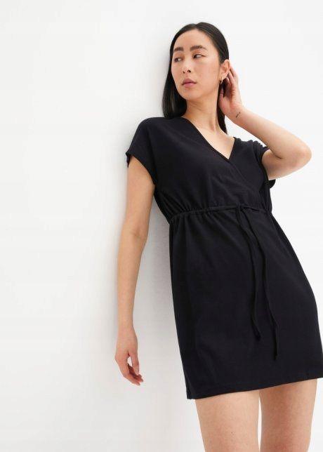 B.P.C sukienka z dżerseju czarna r.44/46
