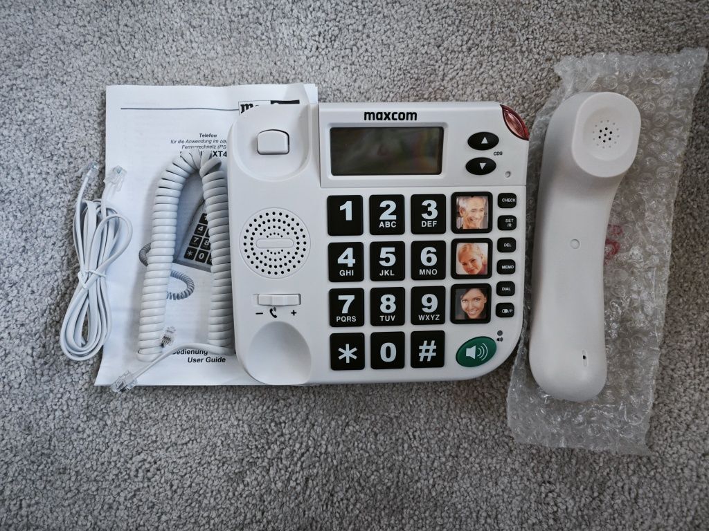 Telefon stacjonarny dla seniora maxcom KXT480