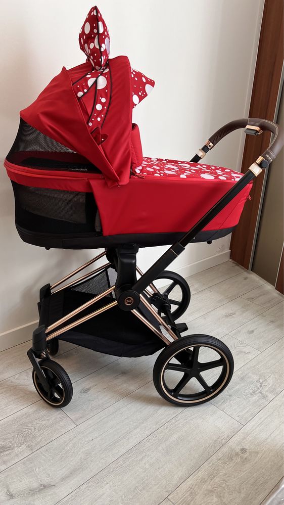 Cybex Priam 4.0  Petticoat red set 2in1
