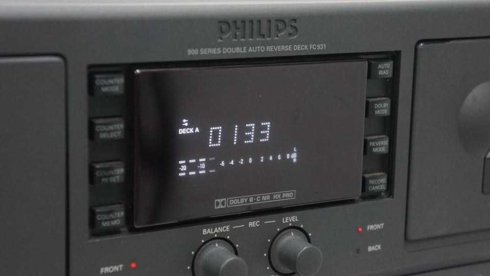 Deck de cassetes Duplo Philips serie 900  Made in Portugal