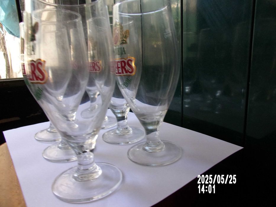 6 Copos de Cerveja com o logotipo da Cheers sem álcool