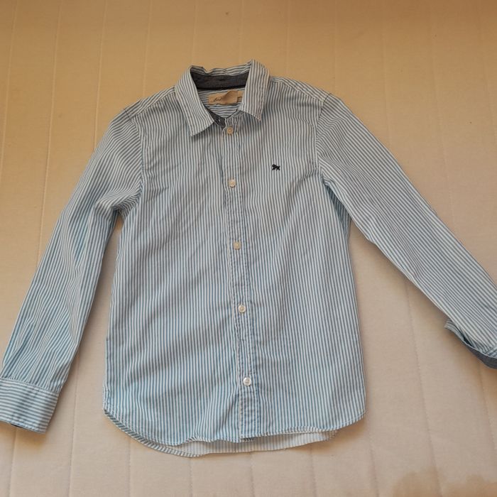 Koszula 128 H&M biała w paski bdb