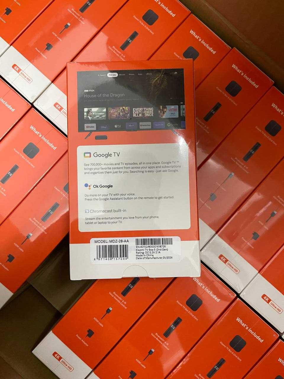 Медиаплеер Xiaomi Mi Box S 2nd Gen 4K 2/8Gb (MDZ-28-AA)