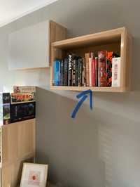 Trzy półki Besta z Ikea na książki 60cm