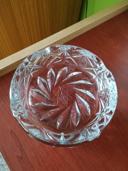 Popielniczka kryształowa PRL