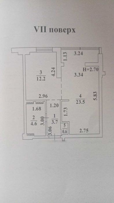 1 комнатная 44,6кв.м ГАЗ . Улица Сахарова