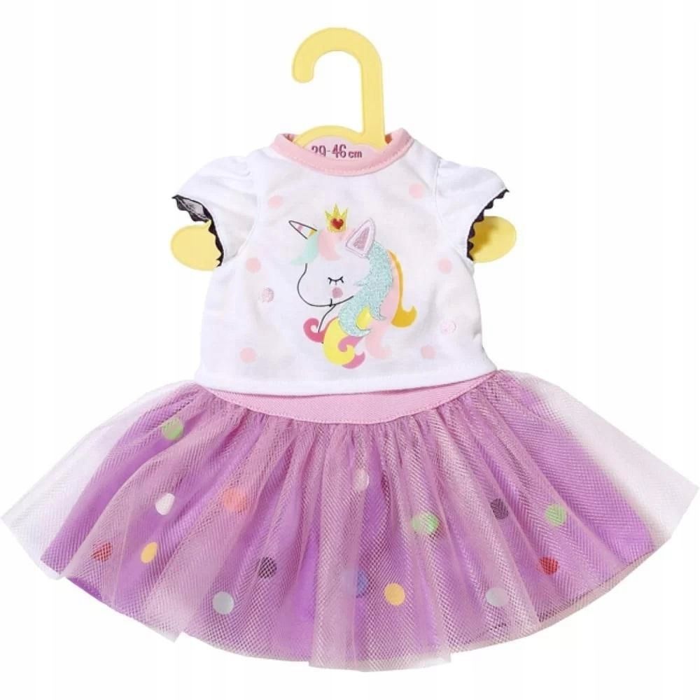 Dolly Moda - Shirt + Tutu Unicorn 36cm, Zapf