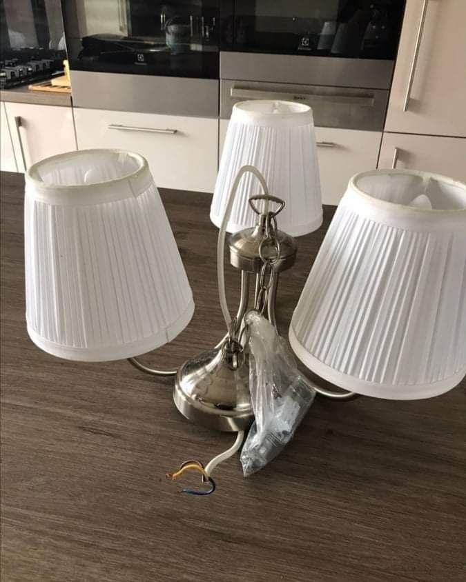 Lampa astrid trzyramienna Zyrandol ikea