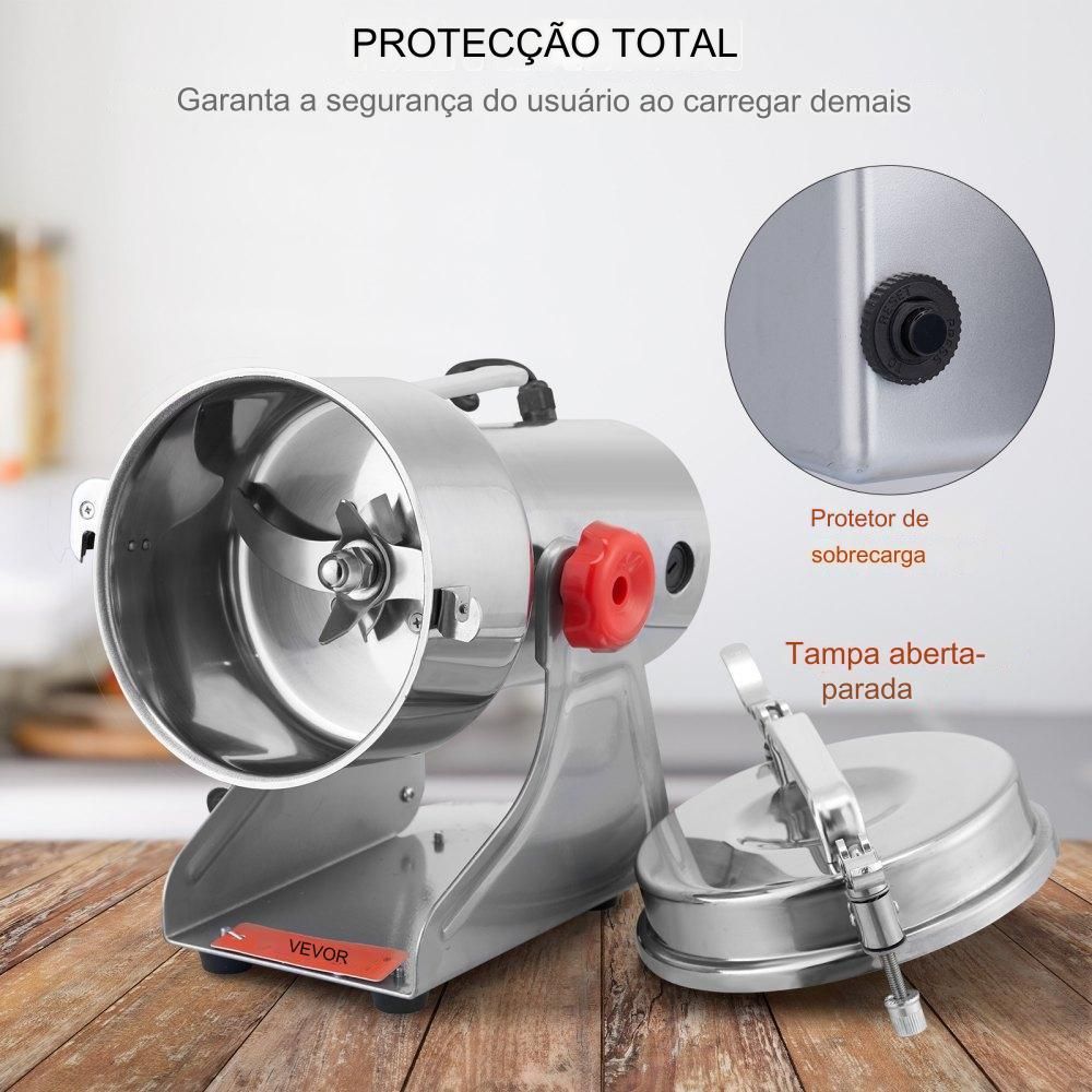 Moinho de Grãos Portátil  - 1000g - 3750W