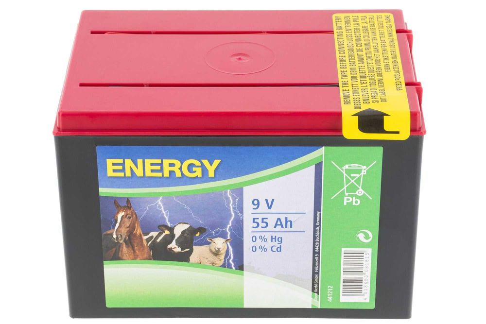 Bateria chlorkowa do elektryzatora, 9 V, 55 Ah, Kerbl