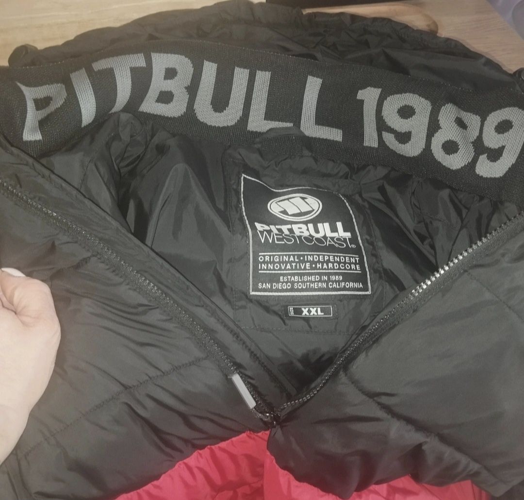 Pitbull West Coast kurtka zimowa czerwono czarna  XXL.