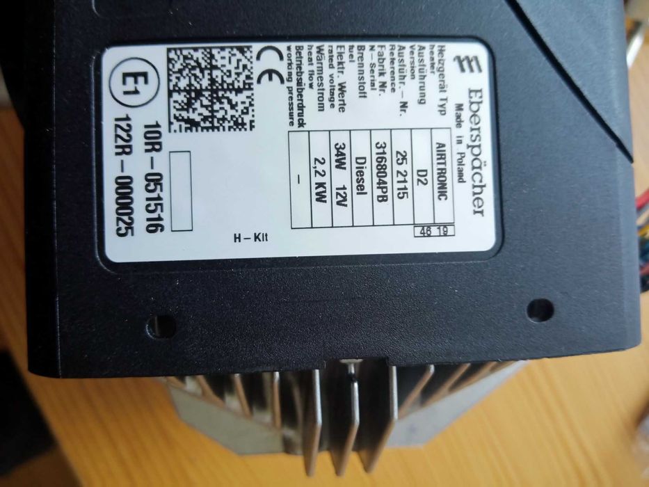 Webasto Eberspacher AIRTRONIC D2 12V 2,2kW d2