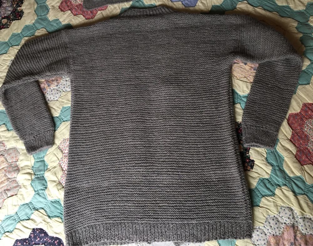 Handmade damski kardigan/ sweter wełna + alpaka