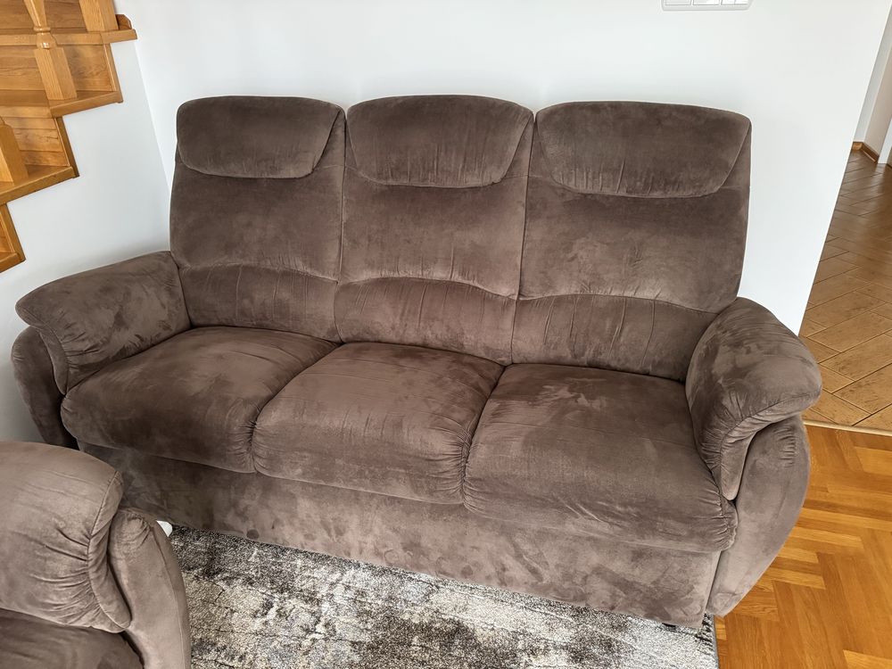 Sofa plus dwa fotele