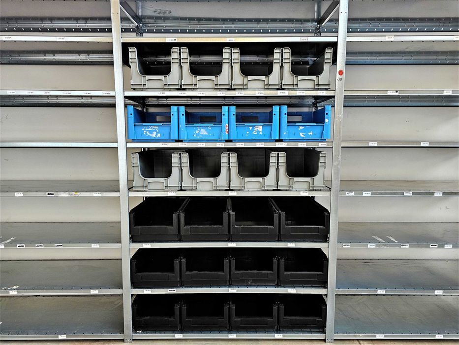 Regał Magazynowy 50x210x393/21p Metalowy Ocynk Garaż Warsztat Piwnica