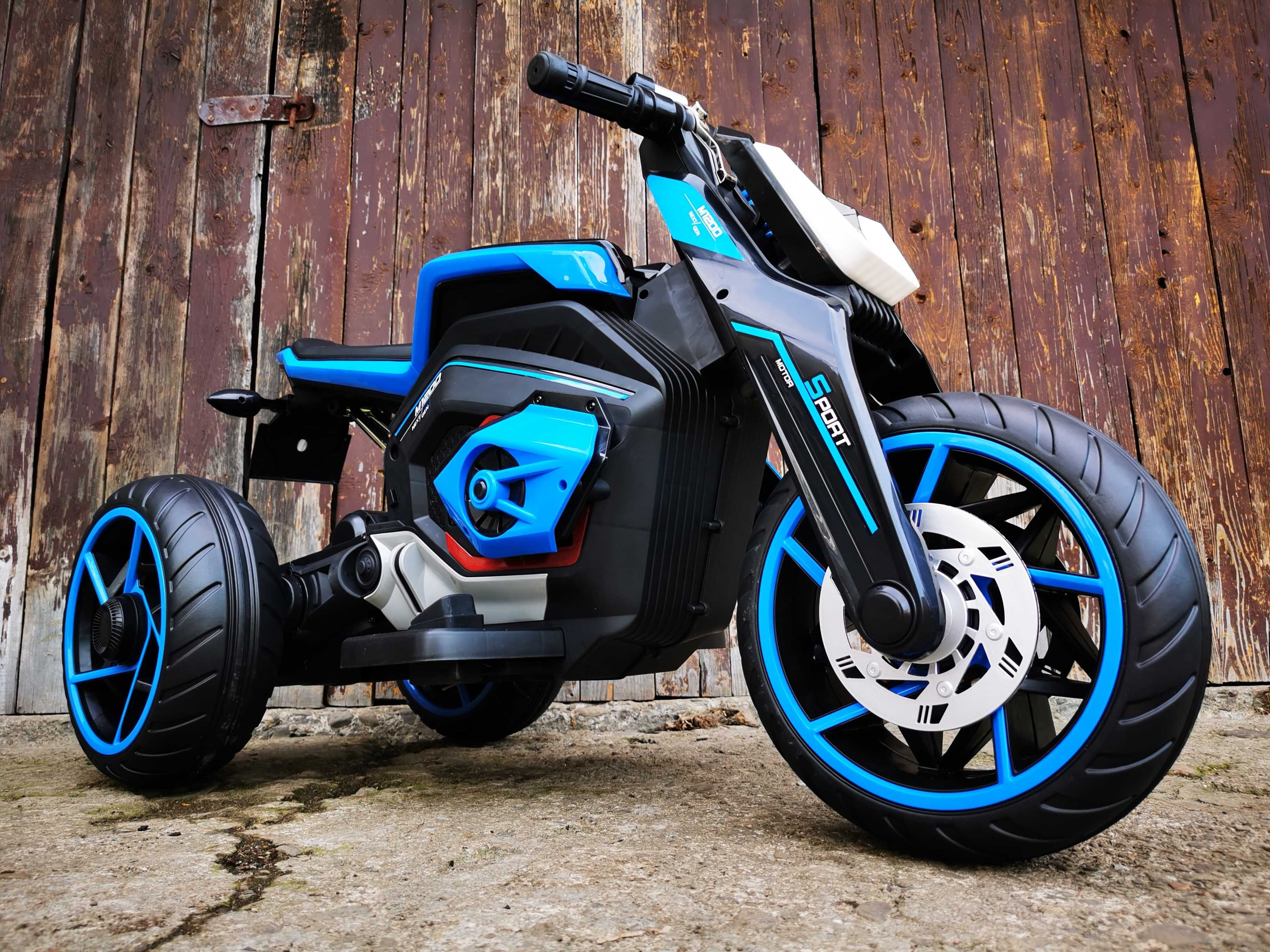 Motocykl NINJA ŚCIGACZ Elektryczny Auto AKUMULATOR Trajka Motor DZIECI