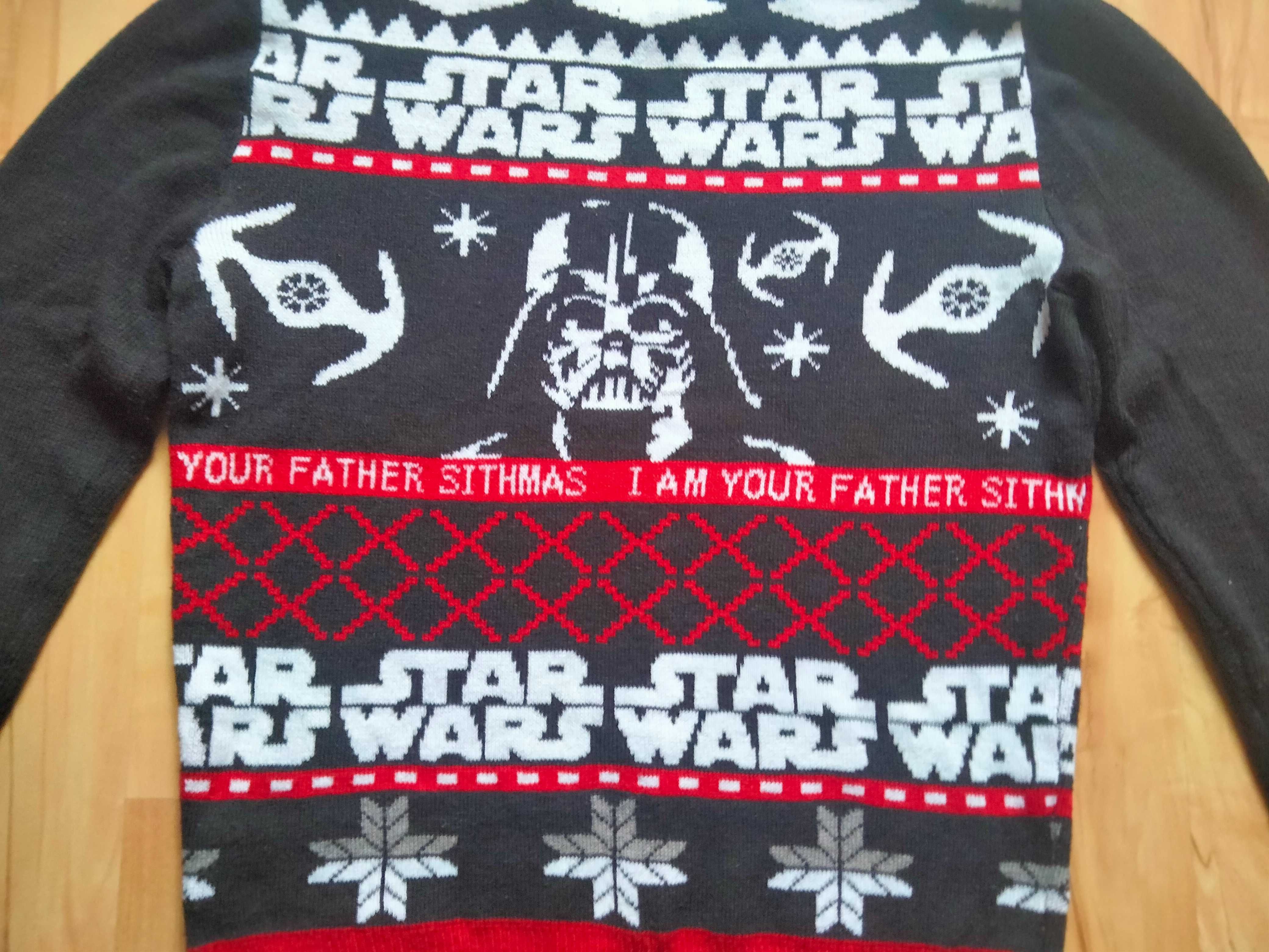 sprzedam męski sweter z motywami star wars firmy hm