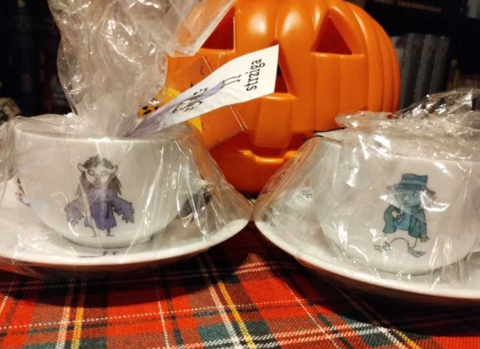 Porcelana Bogucice, Utopiec, filiżanka ze spodkiem, halloween, nowa