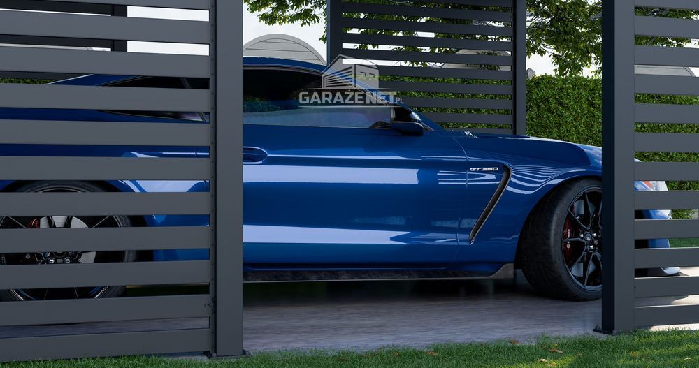 Carport Premium Wiata Samochodowa 4X5 M Antracyt Zadaszenie Ts1040