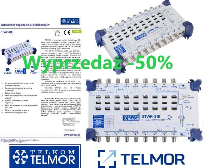 TELMOR Wzmacniacza Magistrali MULTISWITCHOWEJ STWK-810 Turbo
