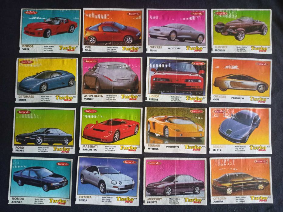 Вкладиші TURBO SUPER 401-470. Повна колекція.