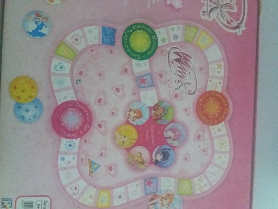 Jogo tabuleiro Winx Believix + Jogo Corpo Humano