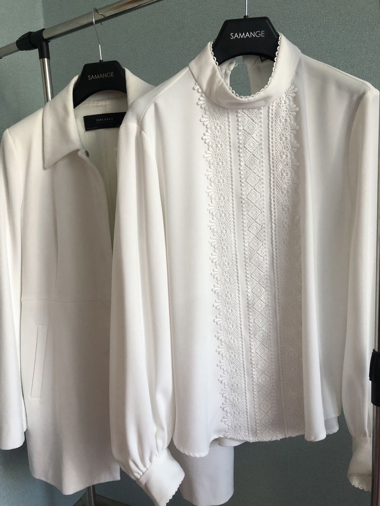 Блузка жіноча з вишивкою Zara,блуза женская Zara
