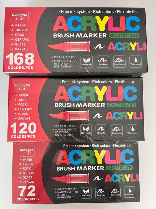 Акрилові маркери GuangNa 120 відправка в день замовлення Розмальовка