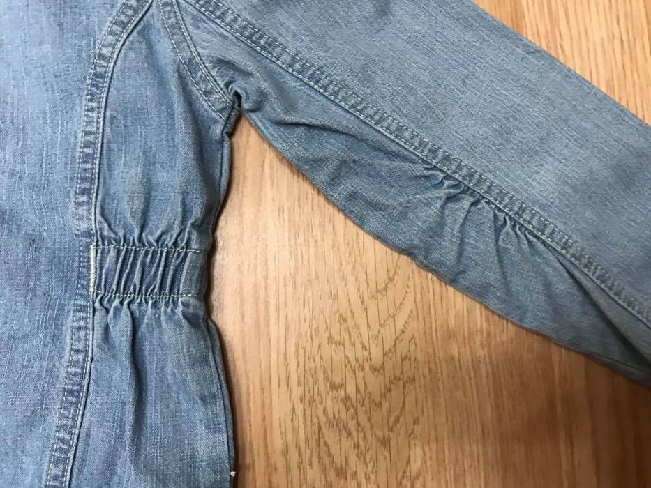 Джинсовая куртка пиджак девочке Hema 7/8лет коттон