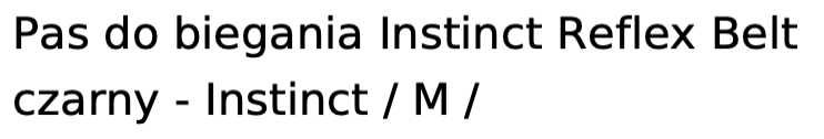Pas do biegania Instinct Reflex Belt